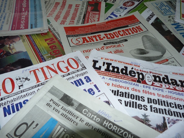 Revue de presse N° 718 du 22 septembre 2016